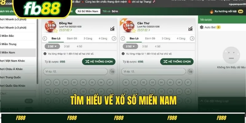 Xổ số miền Nam có 3 đài mở thưởng, bao gồm 1 đài chính và 2 đài phụ